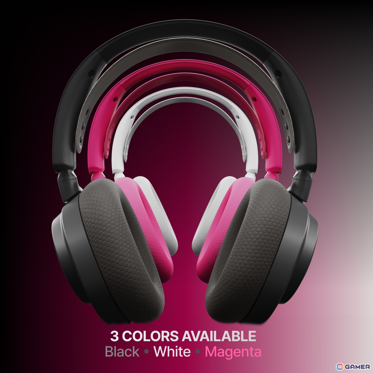 SteelSeriesよりワイヤレスゲーミングヘッドセット「Arctis Nova 7 Gen 2」が1月16日に発売！最長50時間駆動への対応や新色マゼンタも登場した新モデルの画像