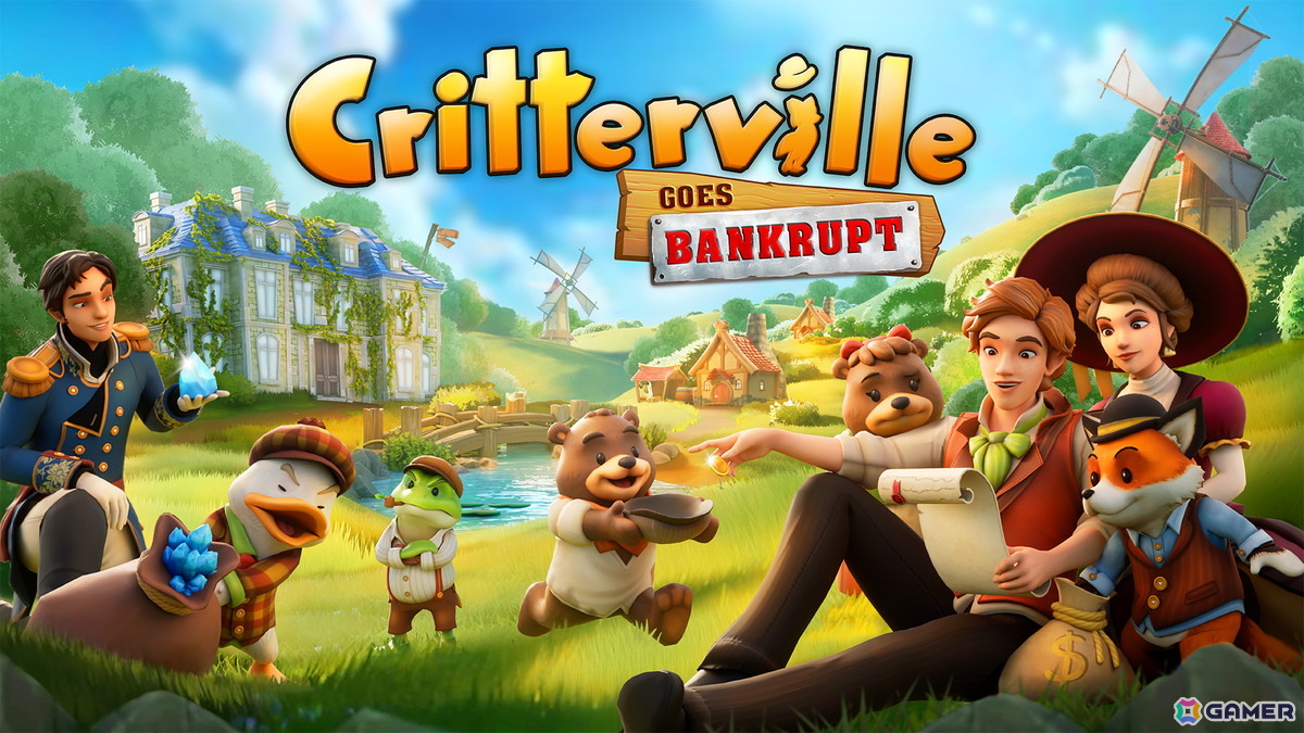 村づくりスローライフRPG「Critterville Goes Bankrupt」が発表!かわいい森の住人たちと共に破産寸前の街を立て直そうの画像