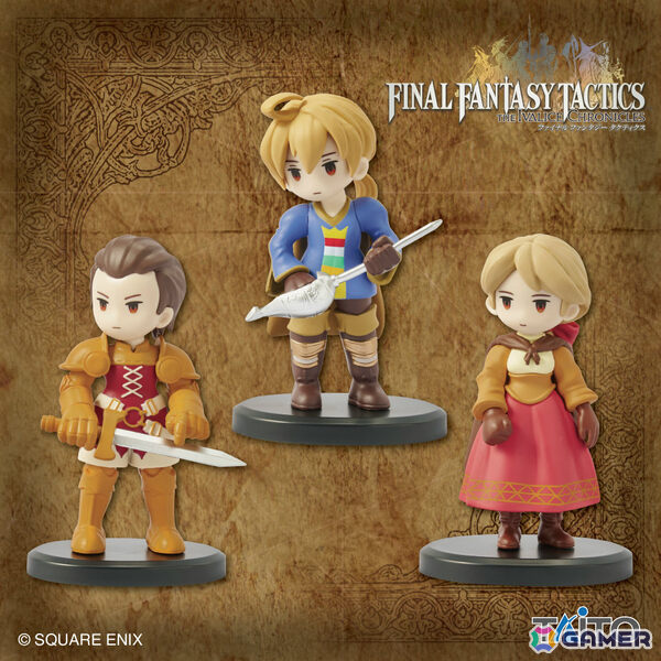「ファイナルファンタジータクティクス」シリーズ初のプライズ化が発表！ラムザやディリータたちのミニチュアフィギュアが1月よりアミューズメント施設に順次登場の画像1