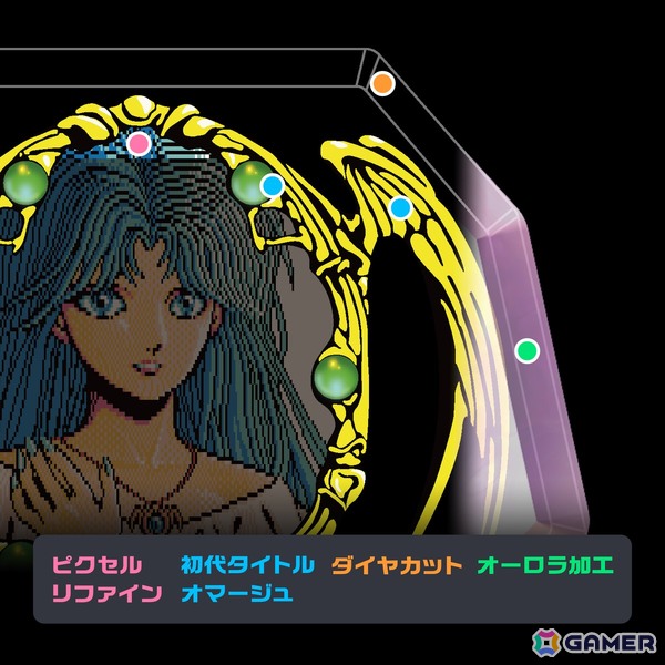 「イースII」のアドルとフィーナが描かれたアクスタキーホルダーの予約受付がスタート！精密に再現されたドット絵や光り輝くオーロラ加工などが施されたプレミアム仕様の画像2