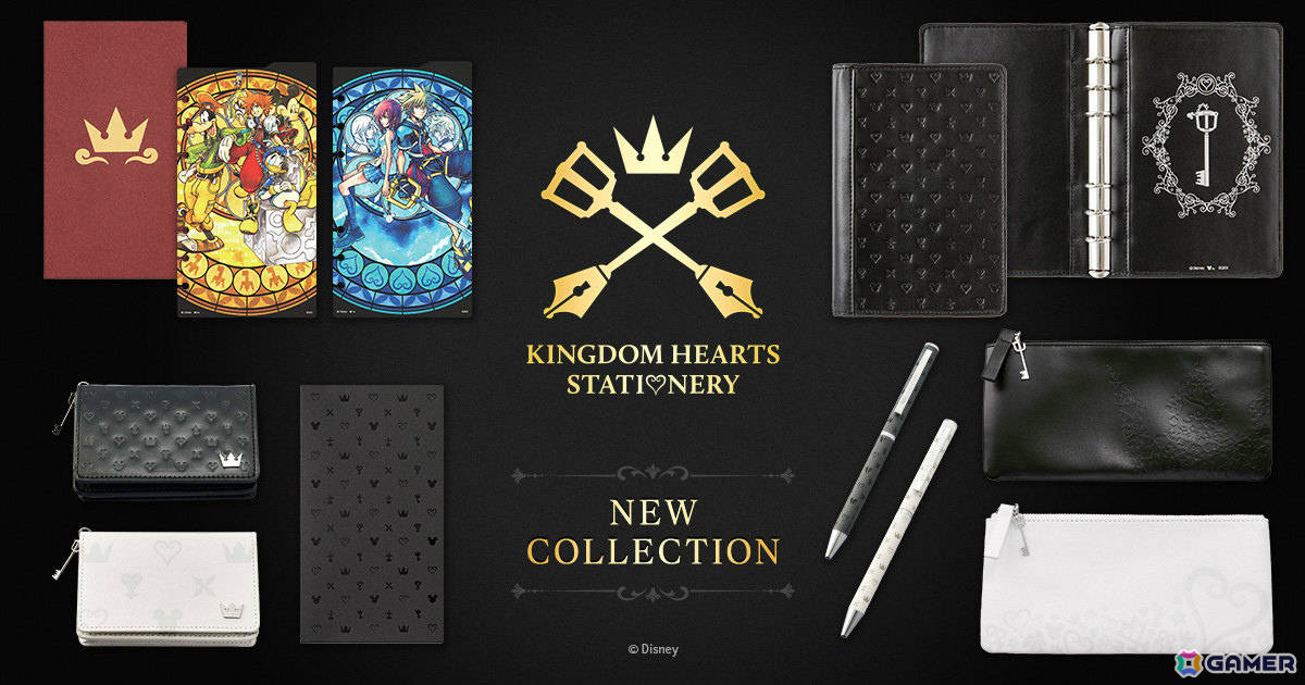 キングダム ハーツのステンドグラス文具登場