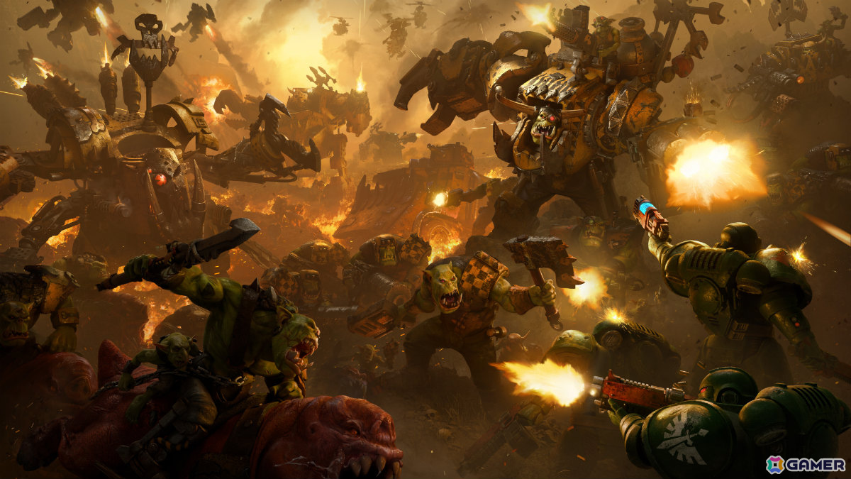 「Warhammer 40,000: Dawn of War IV」残忍かつ破壊衝動に満ちたオルク勢力にフォーカスしたCGIトレーラーが公開！の画像