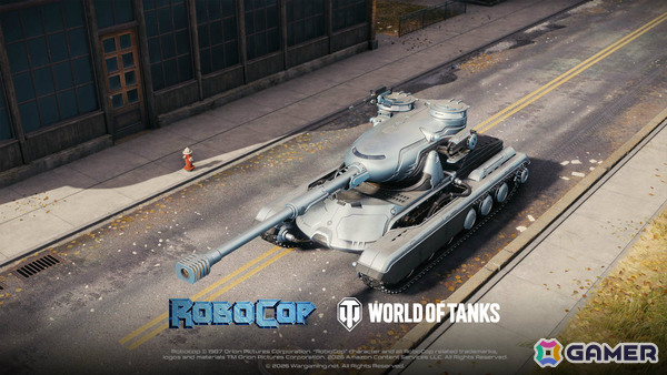 「World of Tanks」×映画「ロボコップ」のコラボが1月15日より開催！強力な武装を備えたサイバネティック法執行車輌「OCP Peacekeeper」が登場の画像2