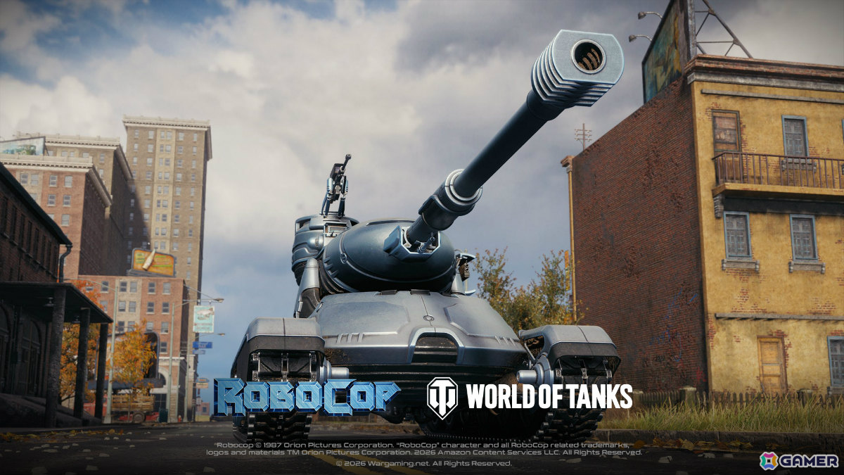 「World of Tanks」×映画「ロボコップ」のコラボが1月15日より開催！強力な武装を備えたサイバネティック法執行車輌「OCP Peacekeeper」が登場の画像