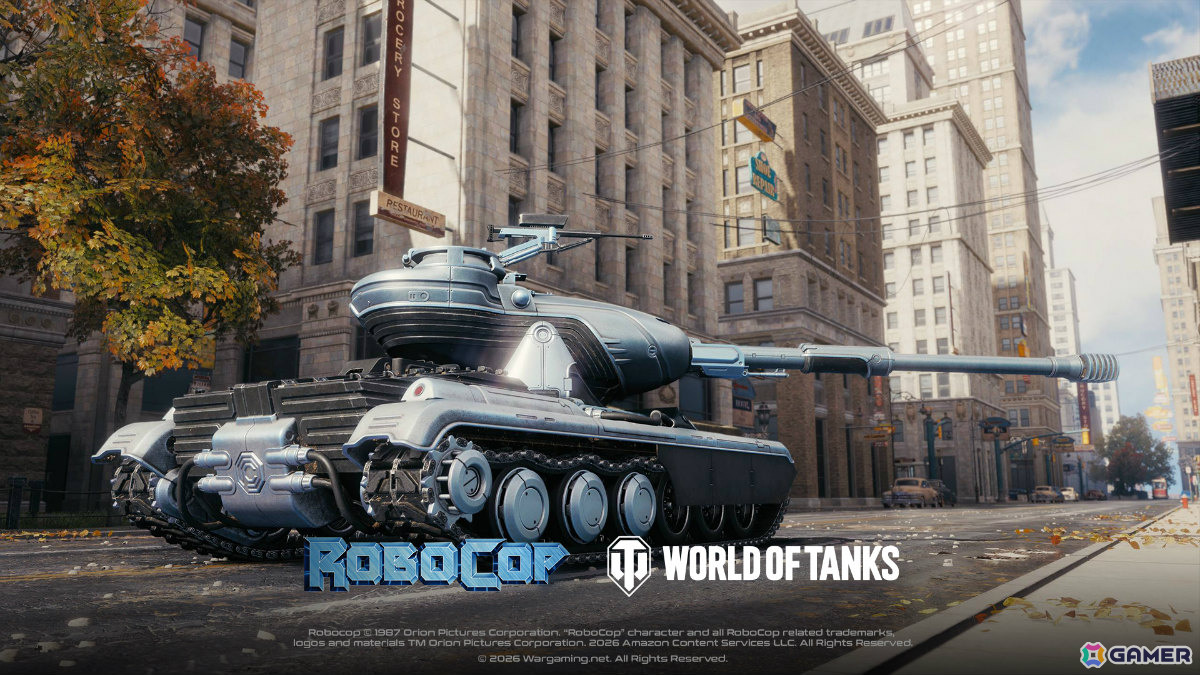 「World of Tanks」×映画「ロボコップ」のコラボが1月15日より開催！強力な武装を備えたサイバネティック法執行車輌「OCP Peacekeeper」が登場の画像