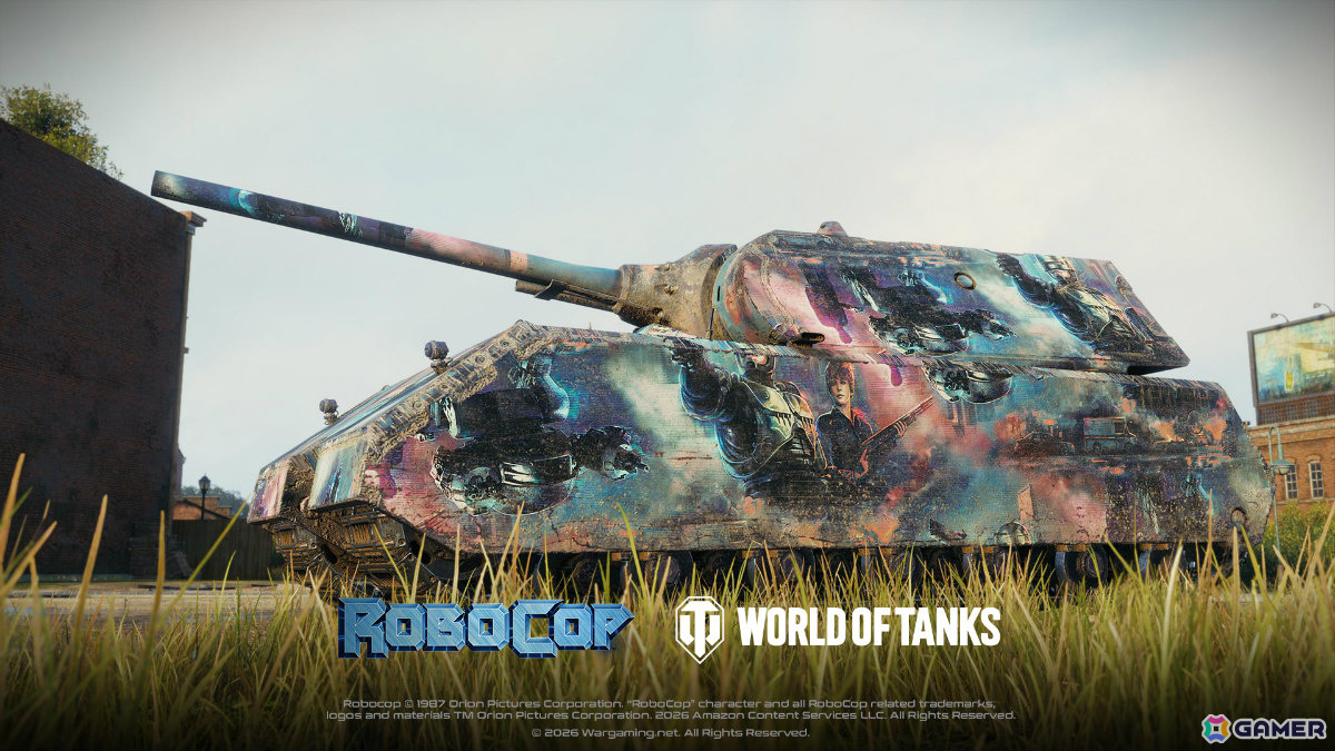 「World of Tanks」×映画「ロボコップ」のコラボが1月15日より開催！強力な武装を備えたサイバネティック法執行車輌「OCP Peacekeeper」が登場の画像