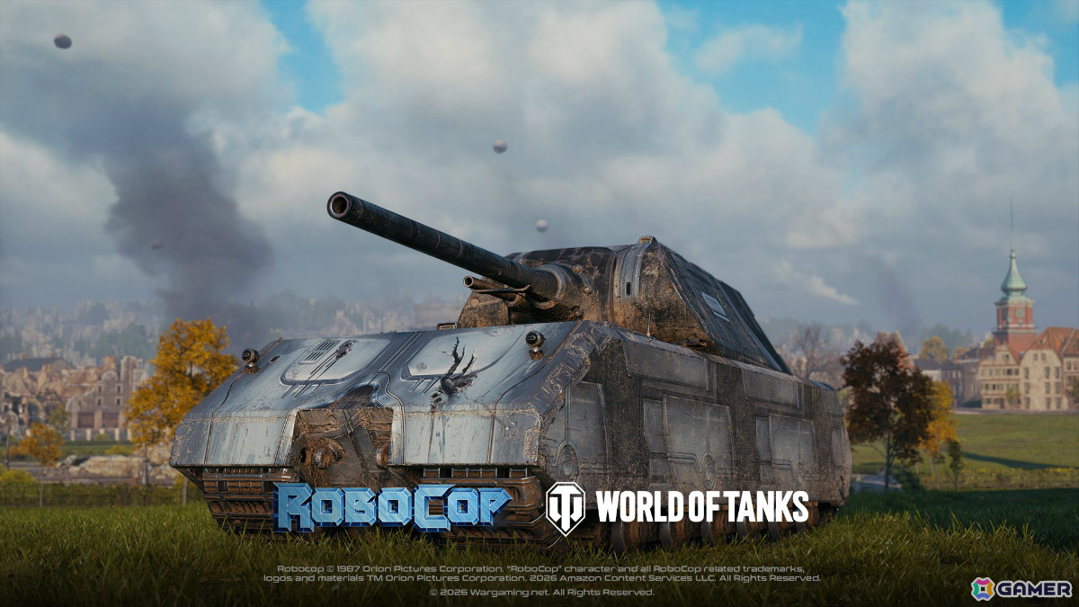 「World of Tanks」×映画「ロボコップ」のコラボが1月15日より開催！強力な武装を備えたサイバネティック法執行車輌「OCP Peacekeeper」が登場の画像