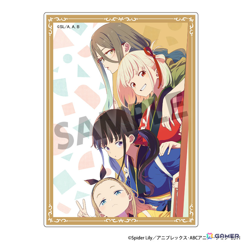 ショートムービー「リコリス・リコイル Friends are thieves of time.」のキービジュアルや各話ビジュアルを使ったグッズが登場！の画像