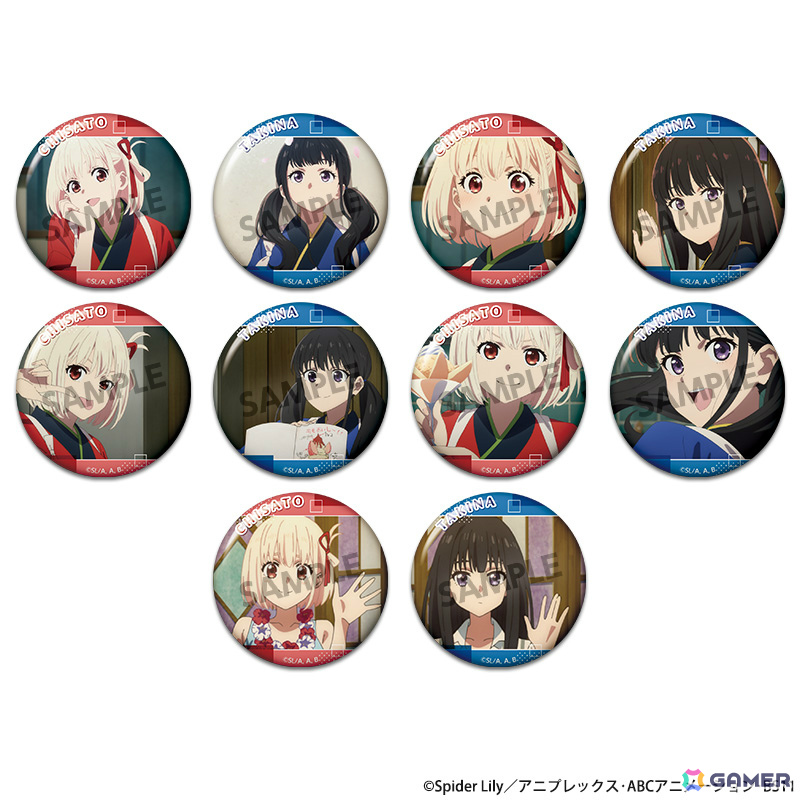 ショートムービー「リコリス・リコイル Friends are thieves of time.」のキービジュアルや各話ビジュアルを使ったグッズが登場！の画像