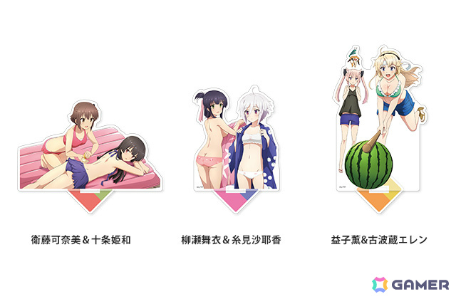 TVアニメ「刀使ノ巫女」水着姿の可奈美や姫和たちがアクリルスタンド＆BIGアクリルスタンドになって登場！の画像