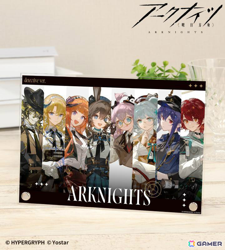 「アークナイツ」×「推し旅／JR東海」コラボアイテムの受注受付がAMNIBUSで開始！探偵風なアーミヤたちがA5アクリルパネルやアクスタなどのグッズにの画像