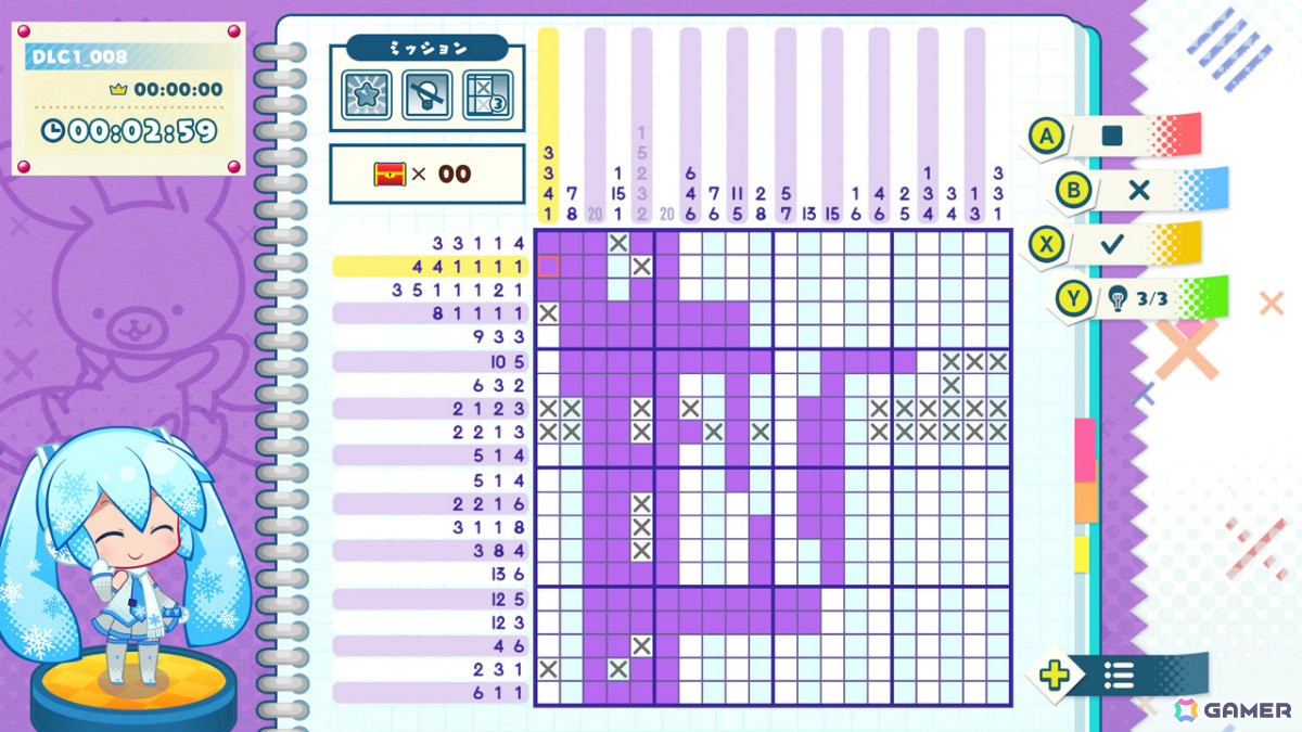 「初音ミク ロジックペイントS＋」雪ミクのコスチュームや限定ルームアイテム、スペシャルパズルなどを収録した有料追加コンテンツ「雪ミク スカイタウン」が配信！の画像