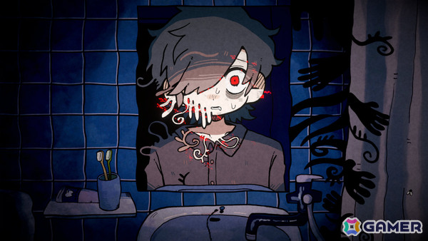 歯を磨いたら、白くなれますか？鏡の前で1週間を体験する狂気の選択型マルチエンドADV「白には戻れない」がリリースの画像