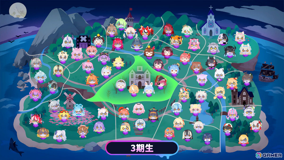 ホロライブ所属タレントたちの名（迷）セリフを打ち込むタイピングゲーム「ホロタイプ お宝ゾンビの島」が2月5日にリリース！の画像