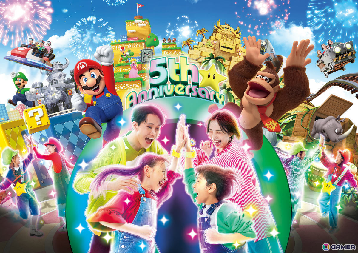 「スーパー・ニンテンドー・ワールド」開業5周年を記念したアニバーサリー・イヤーが3月18日より開催！の画像