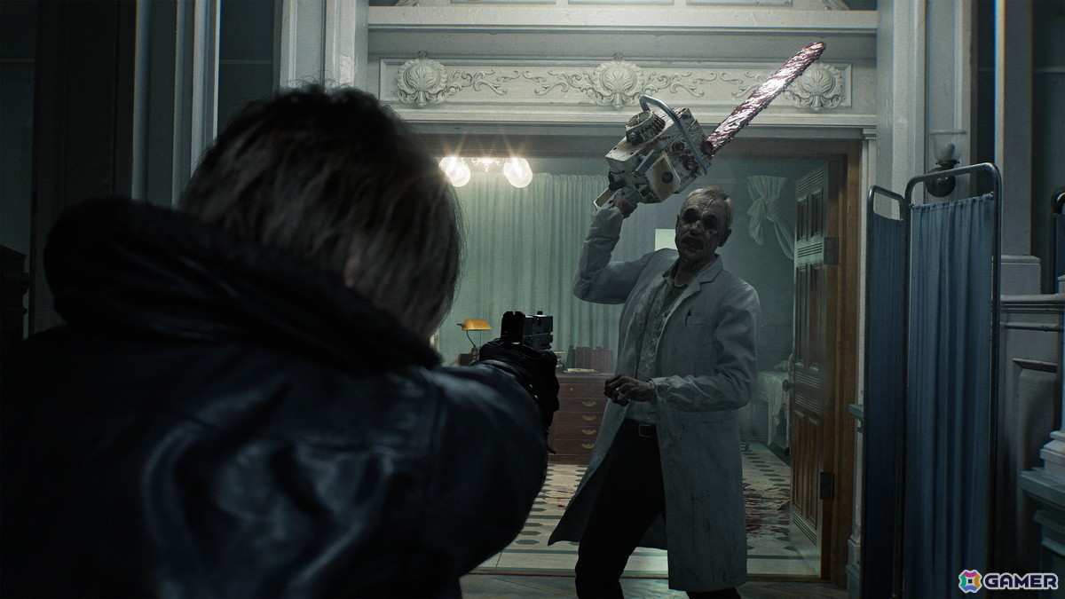 キャラクターの動きが楽しめる三人称視点。レオンのダイナミックなアクションで敵をなぎ倒せ！