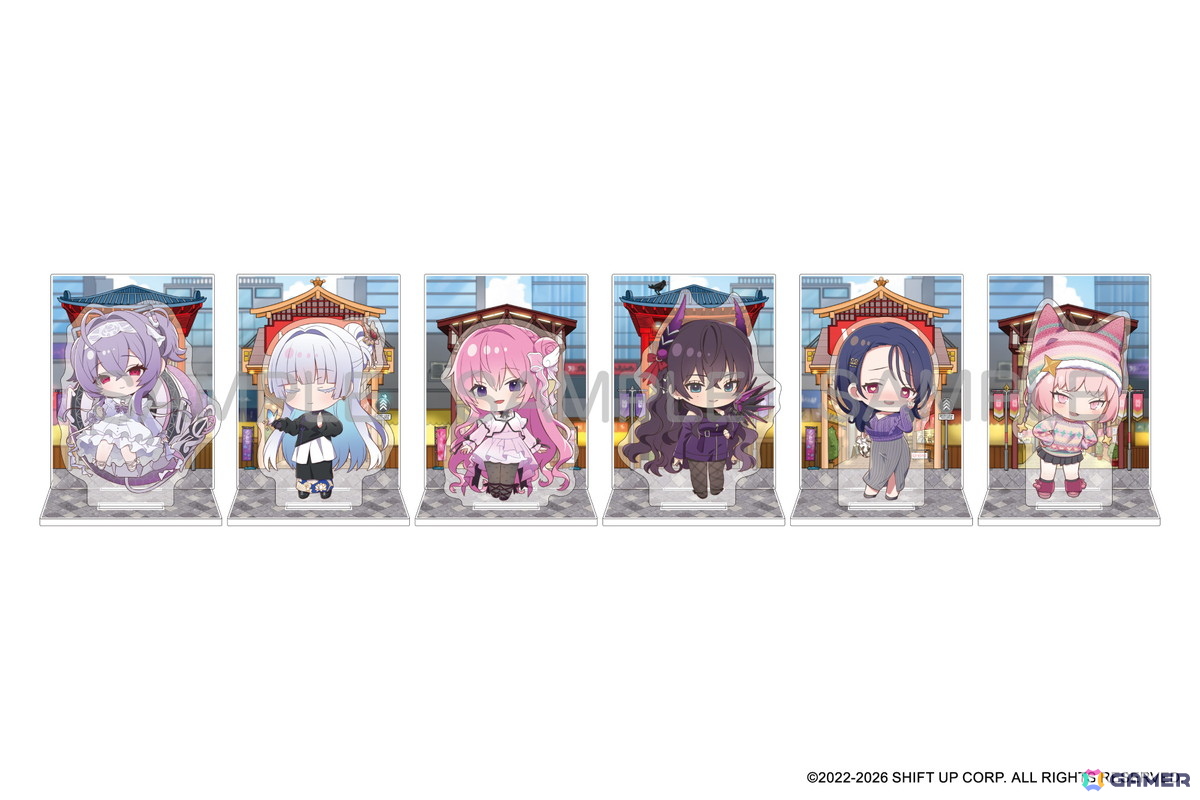 勝利の女神：NIKKE」ミライタワー前に降り立つリバーレリオが目印のPOP