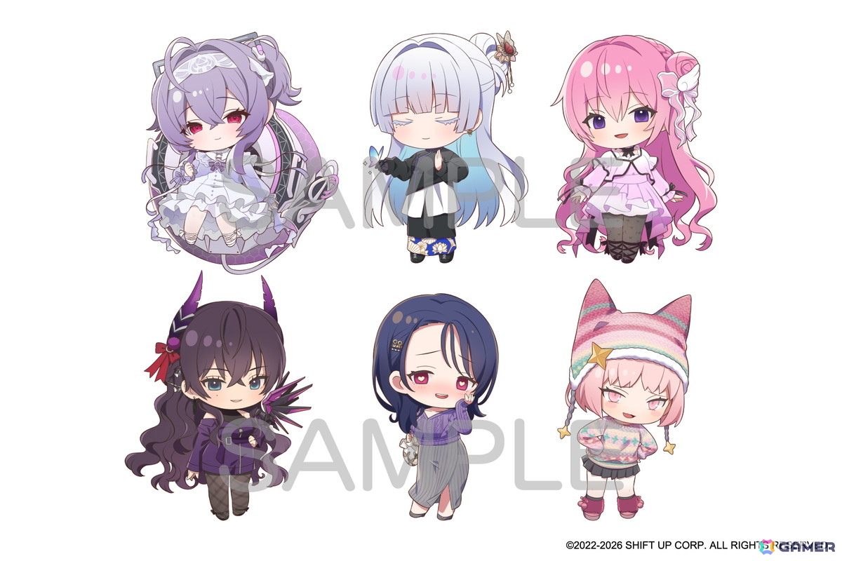 左上よりリバーレリオ、ナユタ、ドロシー、イサベル、ハラン、ノア SDイラストレーター：とあざ