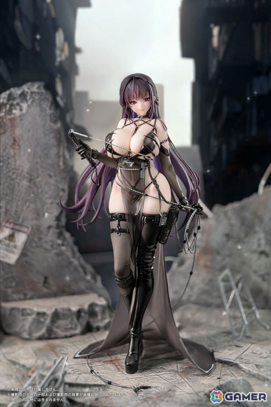 「勝利の女神：NIKKE」よりミハラ：ボンディングチェーンが1/7スケールフィギュアとなって登場！あみあみ限定で特典「A2クリアポスター」も付属の画像