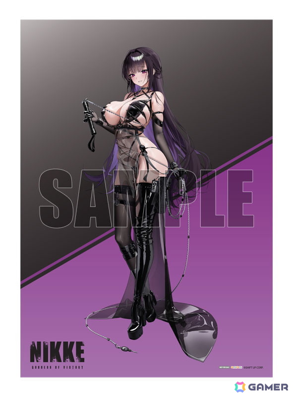 「勝利の女神：NIKKE」よりミハラ：ボンディングチェーンが1/7スケールフィギュアとなって登場！あみあみ限定で特典「A2クリアポスター」も付属の画像