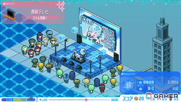 部屋作りが配信の鍵になる配信者育成SLG「シルと星無きセカイの再栄録」のSteamページが公開！の画像3