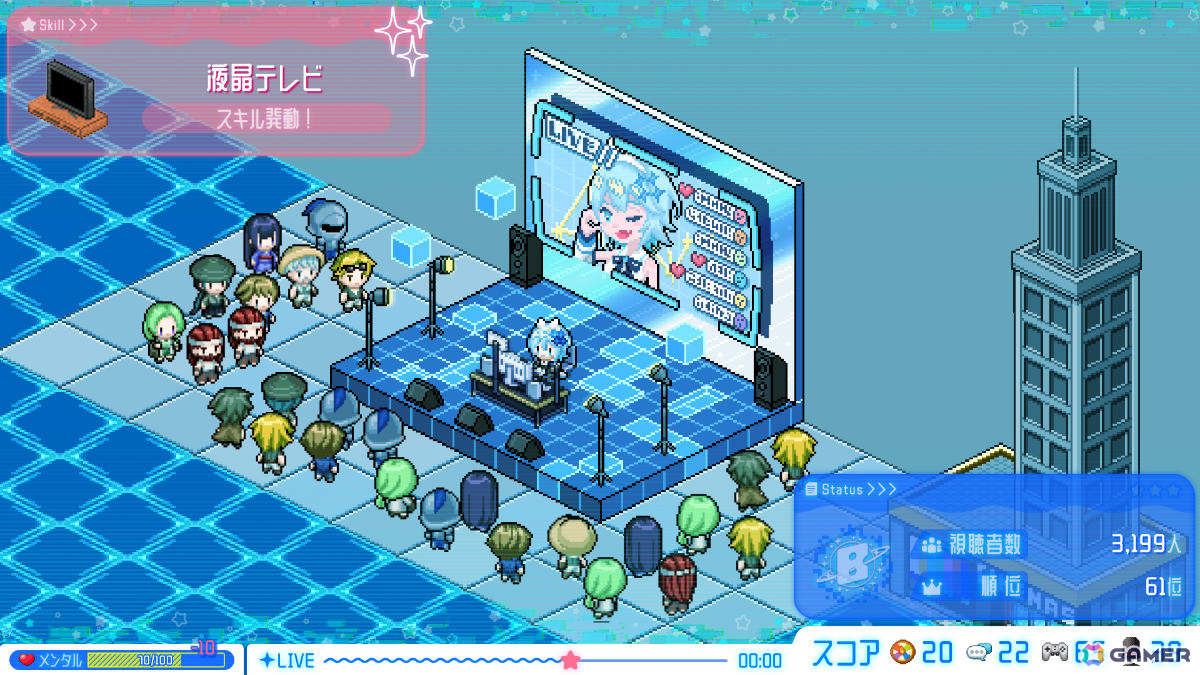 シルの配信中の画面