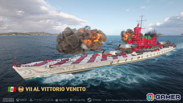 「World of Warships: Legends」で「アズールレーン」との第七波コラボが開催！ヴィットリオ・ヴェネトやエーギルたちが登場の画像2