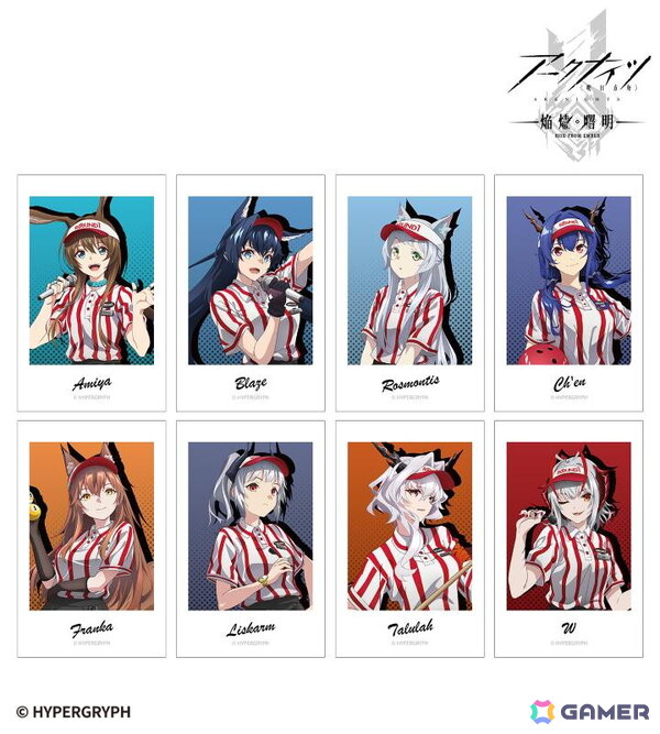 アニメ「アークナイツ【焔燼曙明/RISE FROM EMBER】」×「ROUND1」のコラボアイテムが受注販売中！アーミヤ、ブレイズらが描き下ろしイラストで登場の画像4