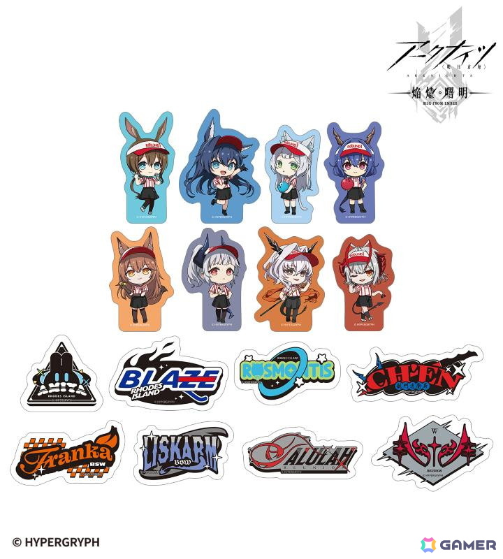 アニメ「アークナイツ【焔燼曙明/RISE FROM EMBER】」×「ROUND1」のコラボアイテムが受注販売中!アーミヤ、ブレイズらが描き下ろしイラストで登場の画像