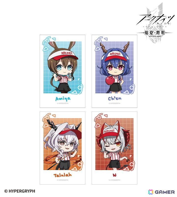 アニメ「アークナイツ【焔燼曙明/RISE FROM EMBER】」×「ROUND1」のコラボアイテムが受注販売中！アーミヤ、ブレイズらが描き下ろしイラストで登場の画像15