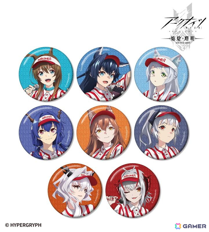 アニメ「アークナイツ【焔燼曙明/RISE FROM EMBER】」×「ROUND1」のコラボアイテムが受注販売中!アーミヤ、ブレイズらが描き下ろしイラストで登場の画像
