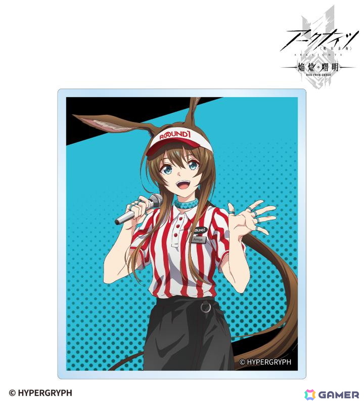 アニメ「アークナイツ【焔燼曙明/RISE FROM EMBER】」×「ROUND1」のコラボアイテムが受注販売中!アーミヤ、ブレイズらが描き下ろしイラストで登場の画像
