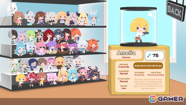 ホロライブメンバーがモチーフのロボット“ホロドール”で大群に立ち向かうレーン型タワーディフェンス「Holo vs Robo」がSteamで配信！の画像