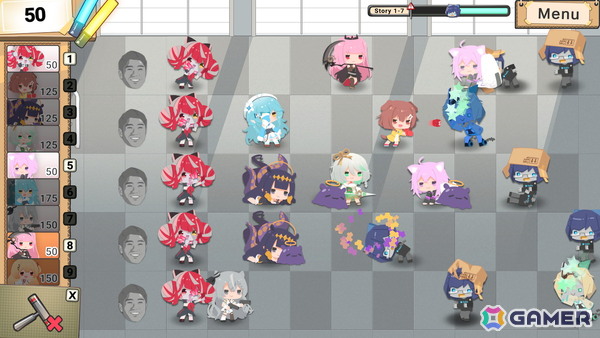 ホロライブメンバーがモチーフのロボット“ホロドール”で大群に立ち向かうレーン型タワーディフェンス「Holo vs Robo」がSteamで配信！の画像