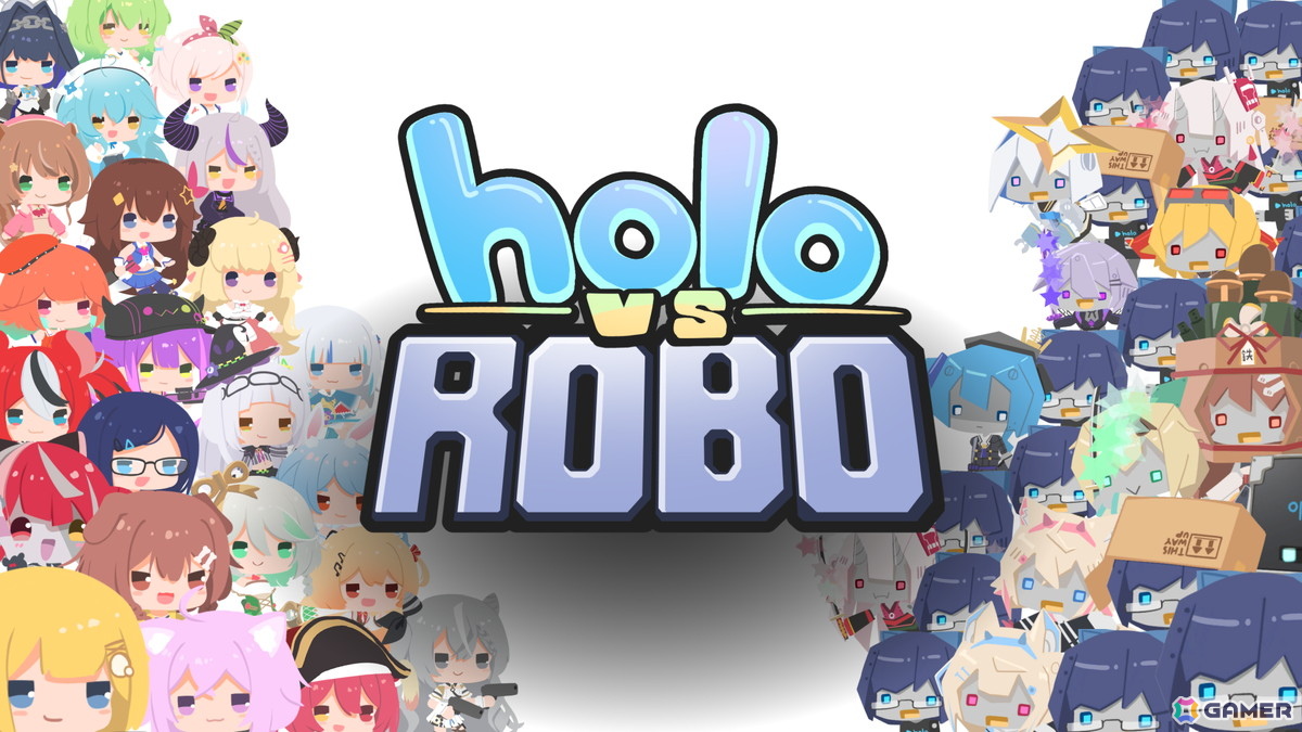 ホロライブメンバーがモチーフのロボット“ホロドール”で大群に立ち向かうレーン型タワーディフェンス「Holo vs Robo」がSteamで配信！の画像