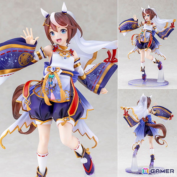 「ウマ娘 プリティーダービー」トウカイテイオーが和装姿のフィギュアで登場！紫を基調とした美しいデザインを忠実に再現の画像2