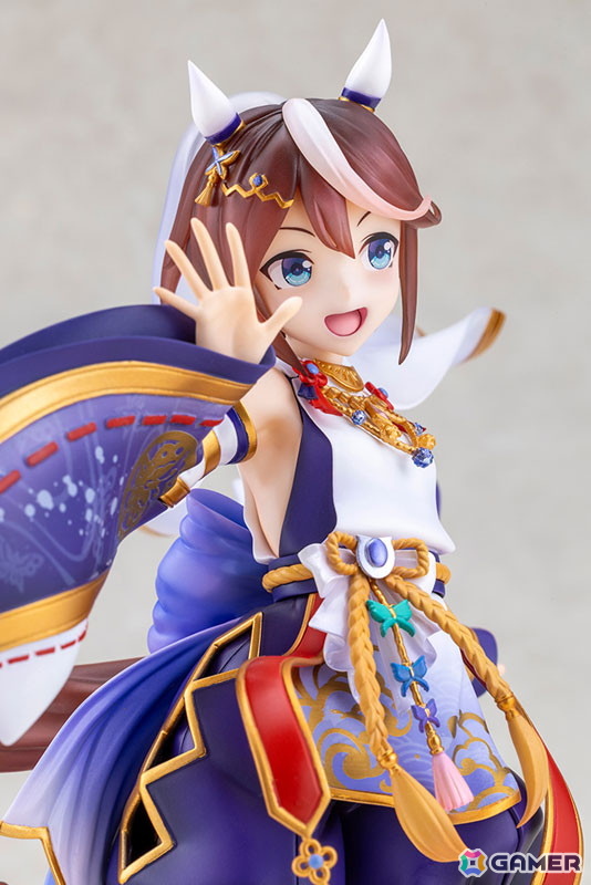 「ウマ娘 プリティーダービー」トウカイテイオーが和装姿のフィギュアで登場!紫を基調とした美しいデザインを忠実に再現の画像