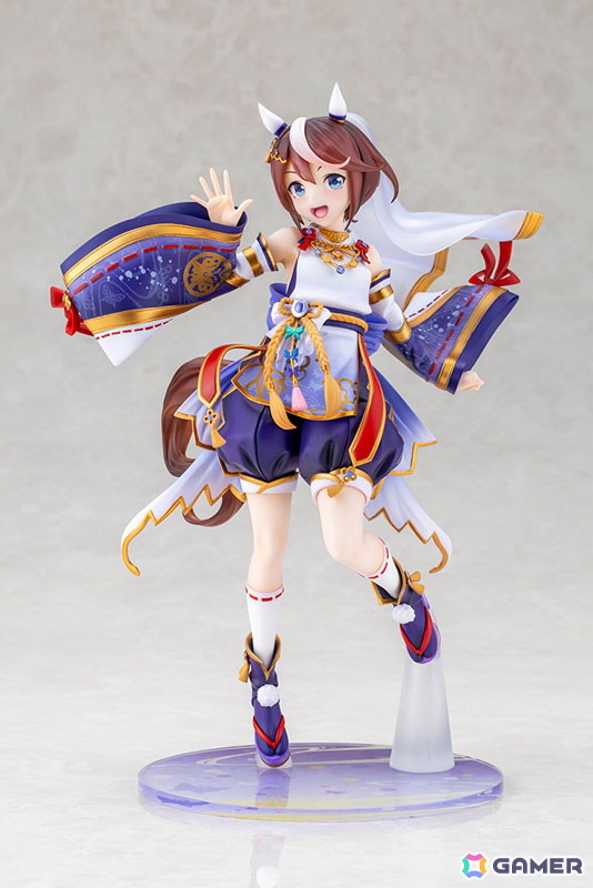 「ウマ娘 プリティーダービー」トウカイテイオーが和装姿のフィギュアで登場!紫を基調とした美しいデザインを忠実に再現の画像