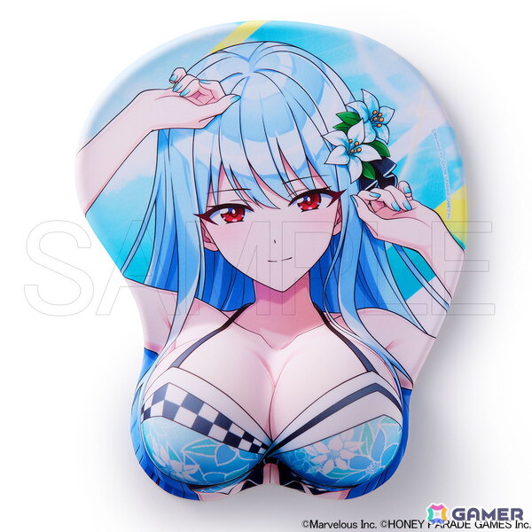 「ドルフィンウェーブ」から公式描き下ろしのイラストを使用した立体マウスパッドが登場！永雪氷織、シュネー・ヴァイスベルグ、住乃絵紫苑がラインナップの画像1