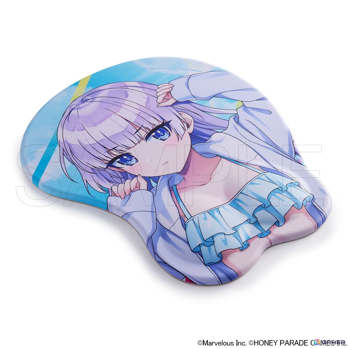 「ドルフィンウェーブ」から公式描き下ろしのイラストを使用した立体マウスパッドが登場！永雪氷織、シュネー・ヴァイスベルグ、住乃絵紫苑がラインナップの画像4