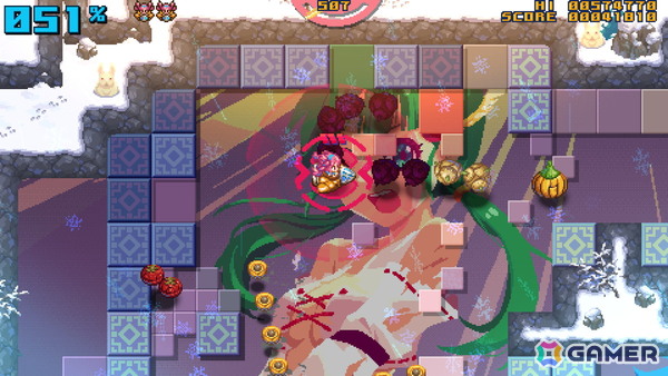 パネル破壊系ツインスティックシューター「Z-GYUBAAN!」がSteamにて配信!敵を倒しながらパネルを破壊して女の子を救出、100%破壊で何かが待っているの画像