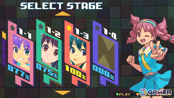 パネル破壊系ツインスティックシューター「Z-GYUBAAN!」がSteamにて配信!敵を倒しながらパネルを破壊して女の子を救出、100%破壊で何かが待っているの画像