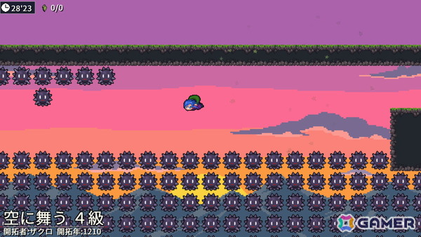 作って遊べる2D忍者アクションゲーム「蒼穹のダンジョン 忍び返しの霊峰」のSteamストアページが公開！東京ゲームダンジョン11では体験版を出展の画像