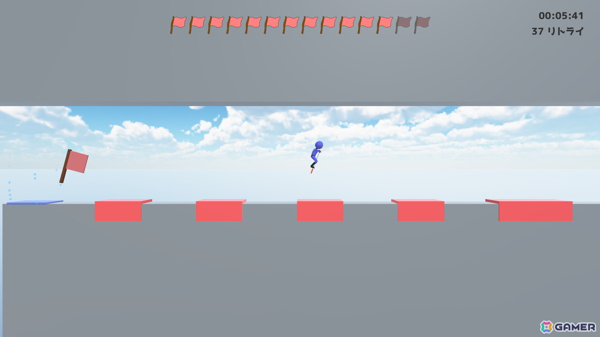 高難易度アクション「ホッピング忍者さん」が2月にSteamにて無料公開！unityroomで298万回以上閲覧された同名タイトルの移植作の画像10