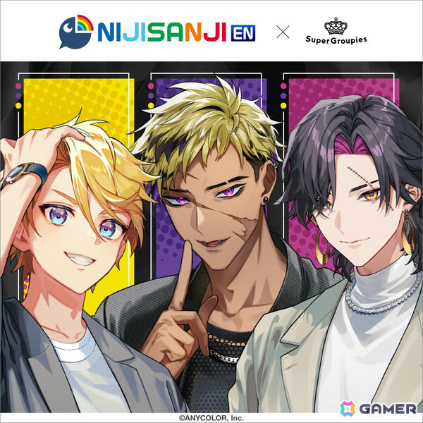 NIJISANJI EN所属ユニット・KrisisとSuperGroupiesのコラボグッズが登場！3人をモチーフにしたバッグや腕時計など全13種がラインナップの画像5