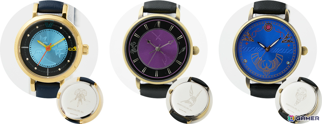 NIJISANJI EN所属ユニット・KrisisとSuperGroupiesのコラボグッズが登場！3人をモチーフにしたバッグや腕時計など全13種がラインナップの画像