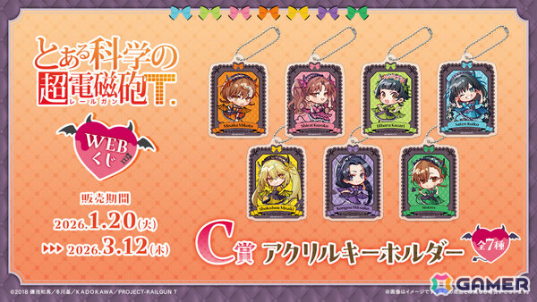 「とある科学の超電磁砲WEBくじ」が登場！小悪魔メイドな美琴たちの描き起こしグッズがラインナップの画像4