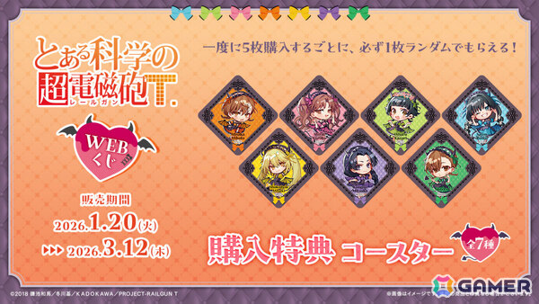 「とある科学の超電磁砲WEBくじ」が登場！小悪魔メイドな美琴たちの描き起こしグッズがラインナップの画像8