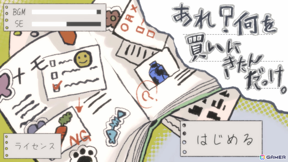物を覚えることが苦手な主人公の人生を追体験する短編ADV「あれ？何を買いにきたんだっけ？」がunityroomで無料公開の画像4