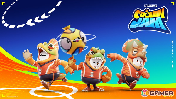 「フォートナイト」に「Fall Guys」とコラボしたゲームモード「Fall Guys Crown Jam」が登場!バスケや障害物競走などが融合したカオスな3v3が楽しめるの画像